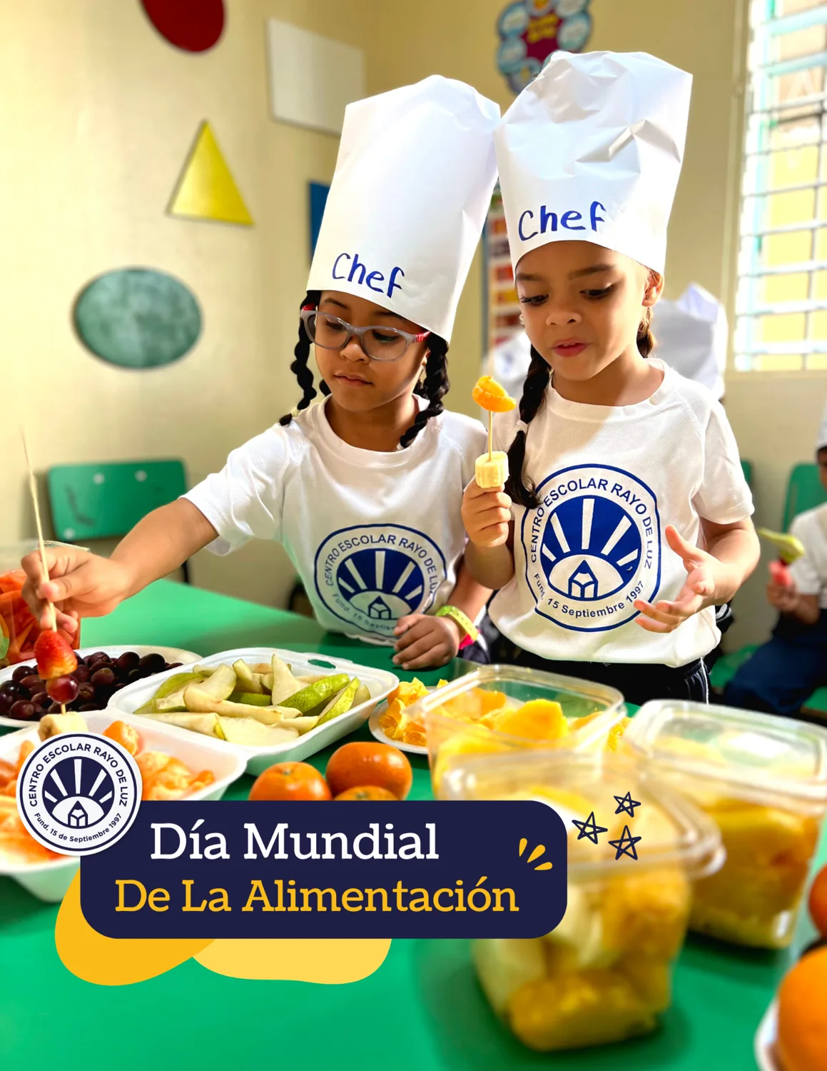 Estudiantes de CERLUZ participando en una actividad de alimentación